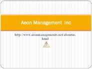 Aeon Management Inc Chennai(((Reviews))))