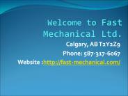 Fast Mechanical  - Water Heater Calgary