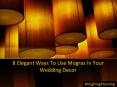8 Elegant Ways To Use Mogras In Your Wedding Decor - WingDing PowerPoint PPT Presentation