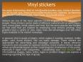 vinyl stickers PowerPoint PPT Presentation