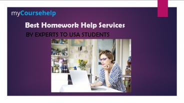 Best Homework Help Services by Experts to USA Students