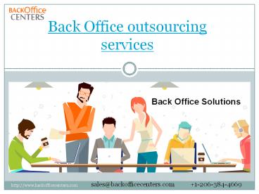 Back Office Outsourcing Services