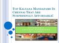 Kalyana Mandapams In Chennai PowerPoint PPT Presentation