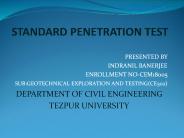 STANDARD PENETRATION TEST