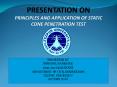 CONE PENETRATION TEST PowerPoint PPT Presentation