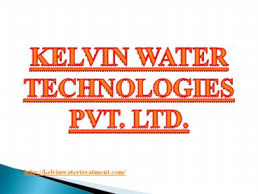 Zero Liquid Discharge (ZLD) Plant