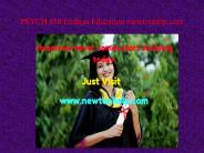 PSYCH 650 Endless Education /newtonhelp.com