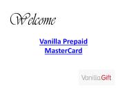 Vanilla Prepaid MasterCard