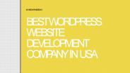 Wordpress development company in USA