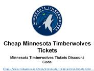 Cheapest Minnesota Timberwolves Tickets