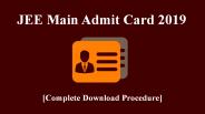 JEE Main Admit Card 2019 Available – Download Now! (1)