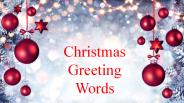 christmas greeting words for wife