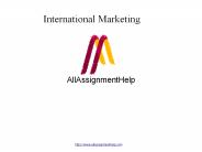 International Marketing