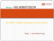 RedHat Online Training in Hyderabad