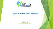 Career Guidance for UK Students Study Bridge