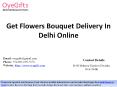 Get Flowers Bouquet Delivery In Delhi Online PowerPoint PPT Presentation