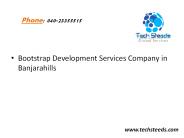 Bootstrap Development Services Company in Banjarahills