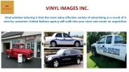 Custom Vinyl Lettering by VINYL IMAGES INC.