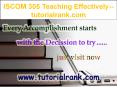 ISCOM 305 Teaching Effectively--tutorialrank.com PowerPoint PPT Presentation
