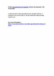Online appointment book template software development - AIS Technolabs