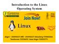 Introduction to the Linux Operating System PowerPoint PPT Presentation