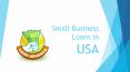 Small Business Loans in USA PowerPoint PPT Presentation