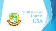 Small Business Loans in USA