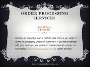 Order Processing Services