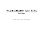 9 Major Benefits of GPS Vehicle Tracking Devices