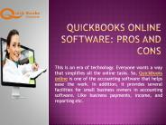 QuickBooks Online Software: Pros And Cons