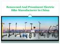 Leading E-Bike and Electric Scooter Manufacturing Company in China