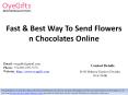 Fast & Best Way To Send Flowers n Chocolates Online PowerPoint PPT Presentation