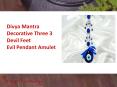 Divya Mantra Decorative Three 3 Devil Feet Evil Eye Pendant PowerPoint PPT Presentation
