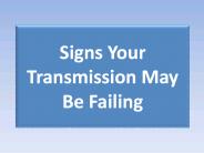 Signs Your Transmission May Be Failing