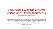 Personalized Baby Shower Gifts Online India - MamaAndPeaches
