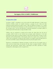 Surrogacy Clinic in Delhi | ElaWoman