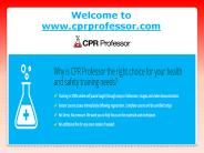 Online First Aid and CPR Certification