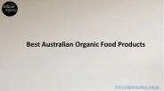 Best Australian Organic Food Products