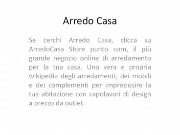 Arredo Casa