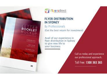 Flyers Direct - Flyer Distribution in Sydney