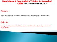 Data Science Training in Hyderabad
