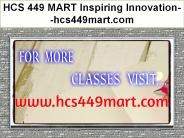 HCS 449 MART Inspiring Innovation--hcs449mart.com