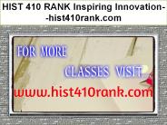 HIST 410 RANK Inspiring Innovation--hist410rank.com