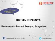 Hotels in Peenya