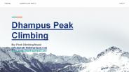Dhampus Peak Climbing