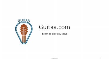 Guitaa - Chords For Any Song