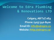 Edra Plumbing And Renovations Calgary