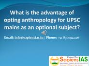 Opt for Anthropology