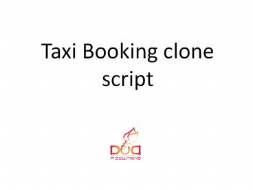 Taxi Booing clone script