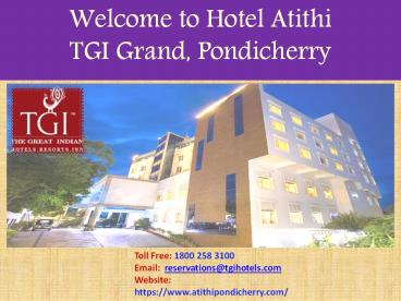 hotels in pondicherry